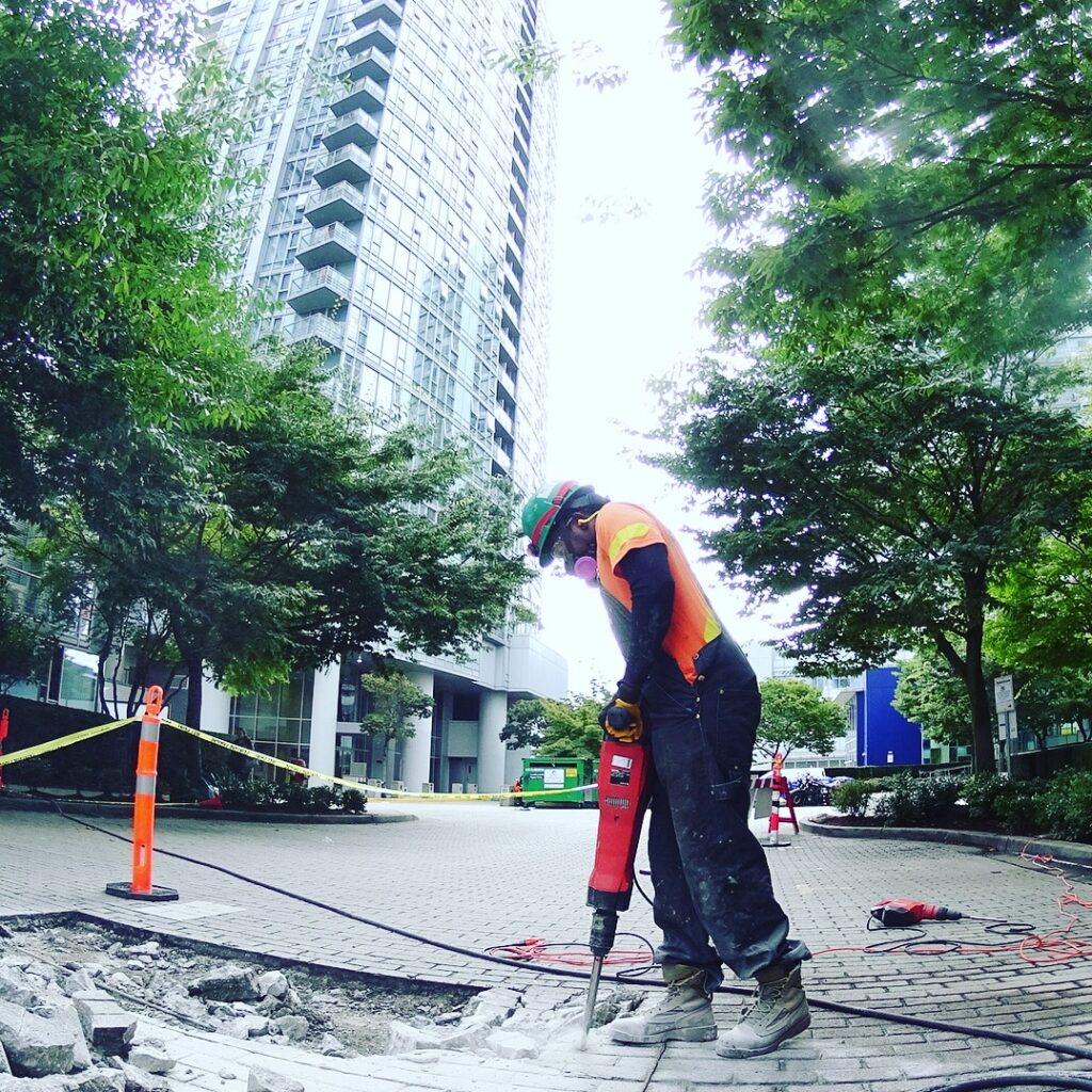 Concrete deck repair parkade Metro Vancouver
