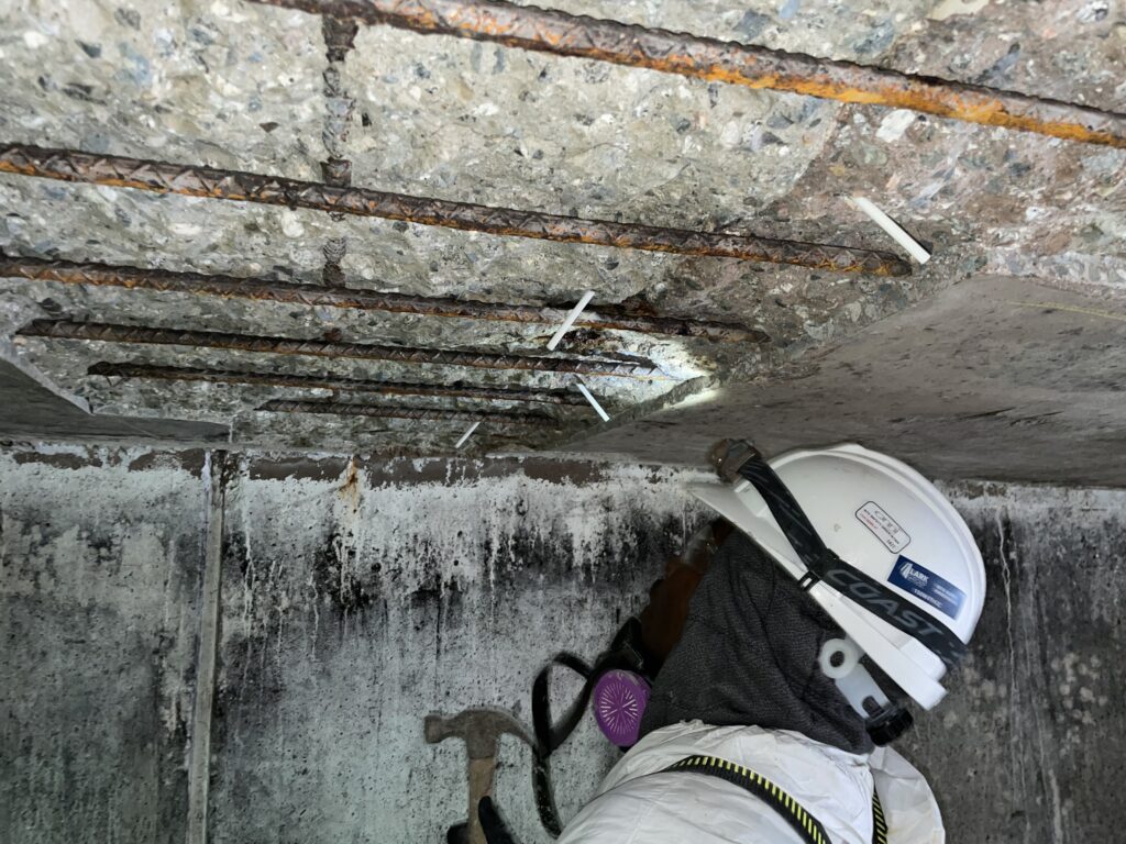 Concrete deck repair parkade Metro Vancouver