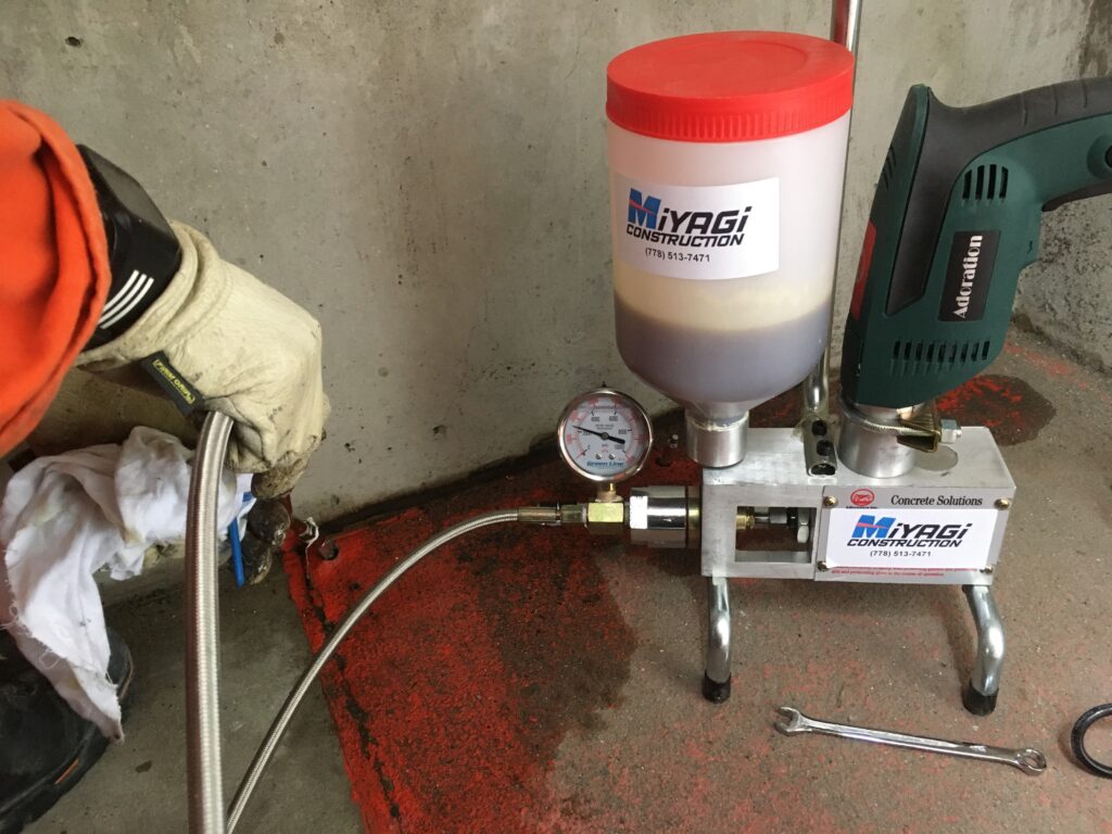 Concrete spalling repair on-site Vancouver