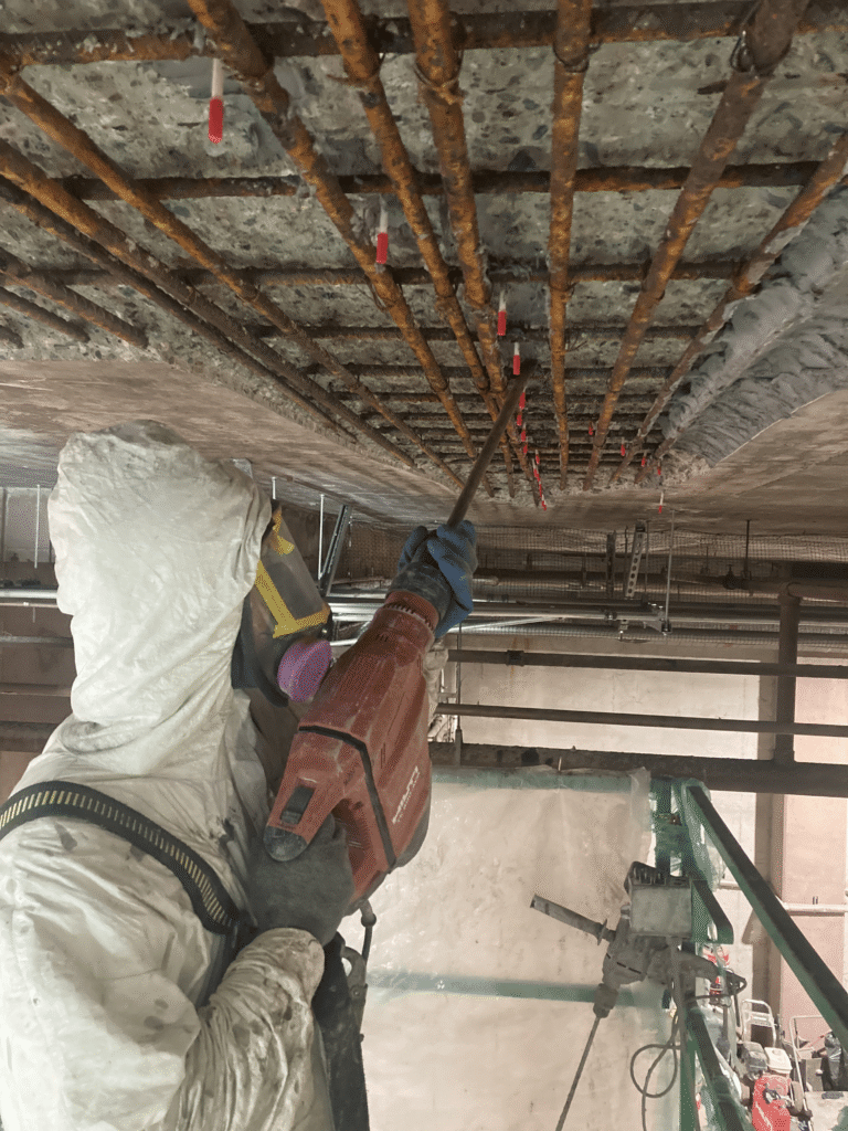 Parkade concrete deck repair and waterproofing Vancouver
