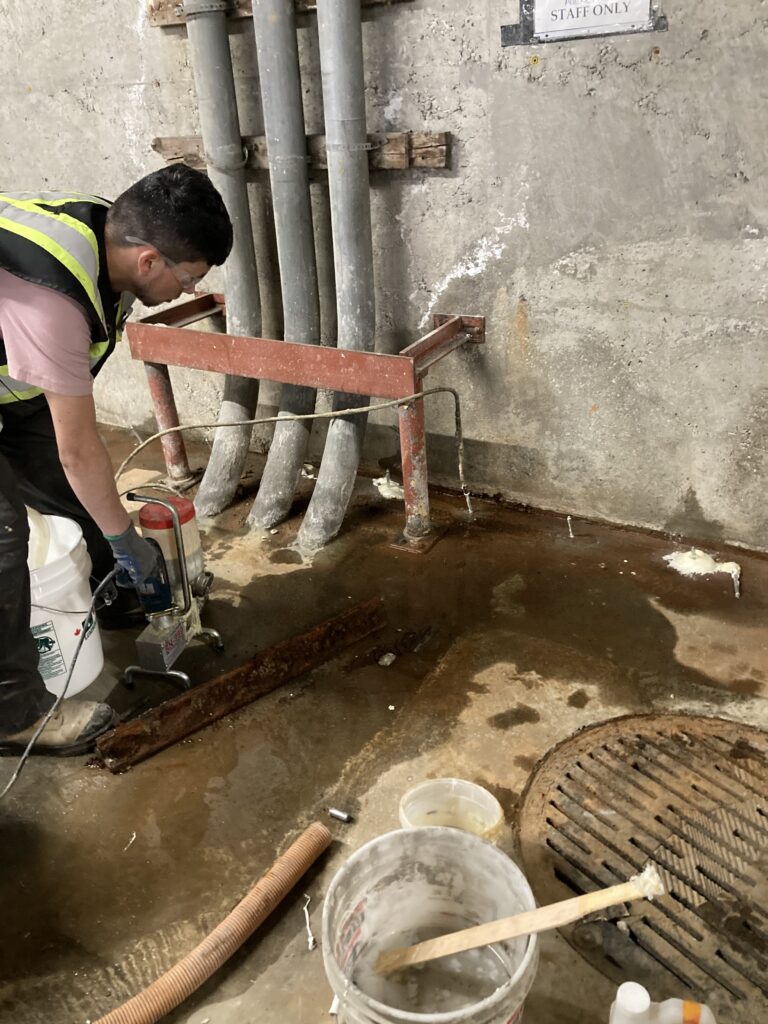 Parkade concrete deck repair and waterproofing Vancouver