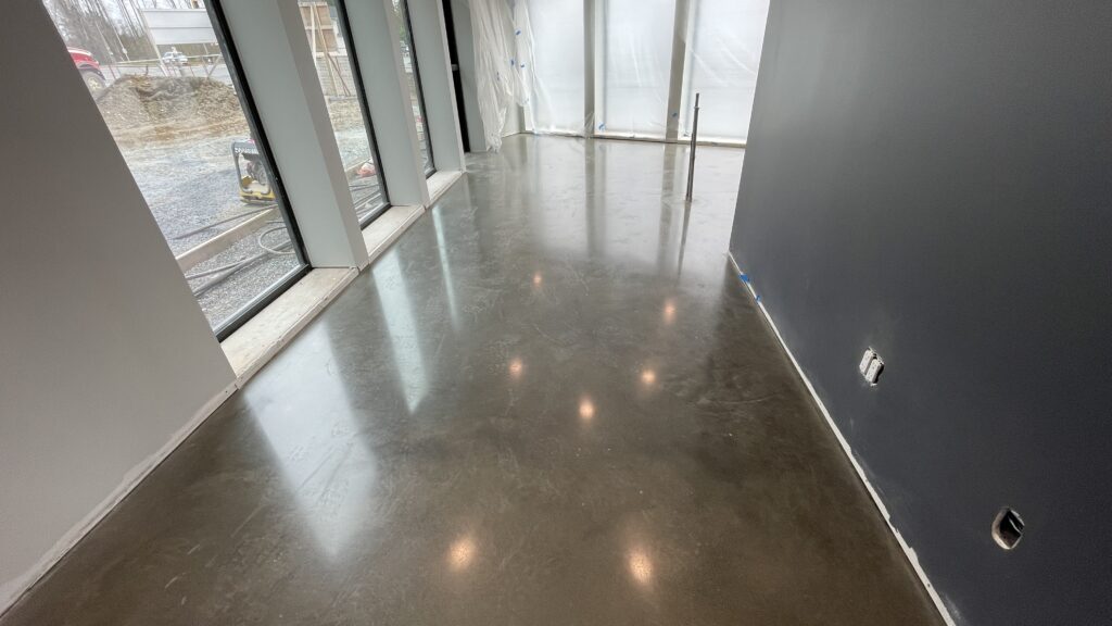 Epoxy floor coating installation commercial building Vancouver