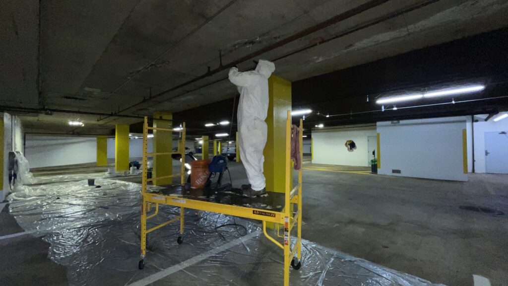 Parkade concrete deck repair and waterproofing Vancouver